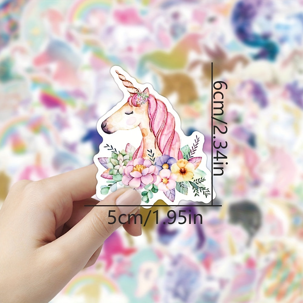 50pcs Golden Onion Unicorn Graffiti Stickers Matte Paper