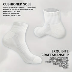 5 Pairs Athletic Cotton Socks for Running Training Daily Use