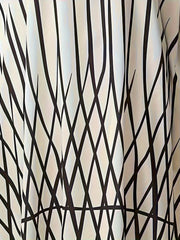 Stripe Print Tassel Trim Maxi Dress