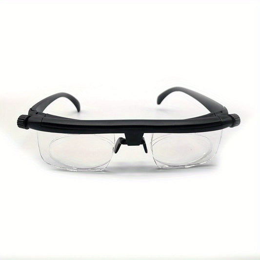 Men's Adjustable Reader Glasses 3-6 Diopter Casual Eyewear