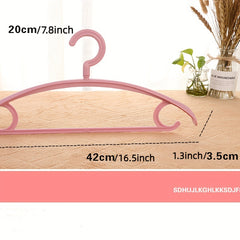 5pcs Anti Slip Clothes Hanger Storage Plastic Clothes Hanger