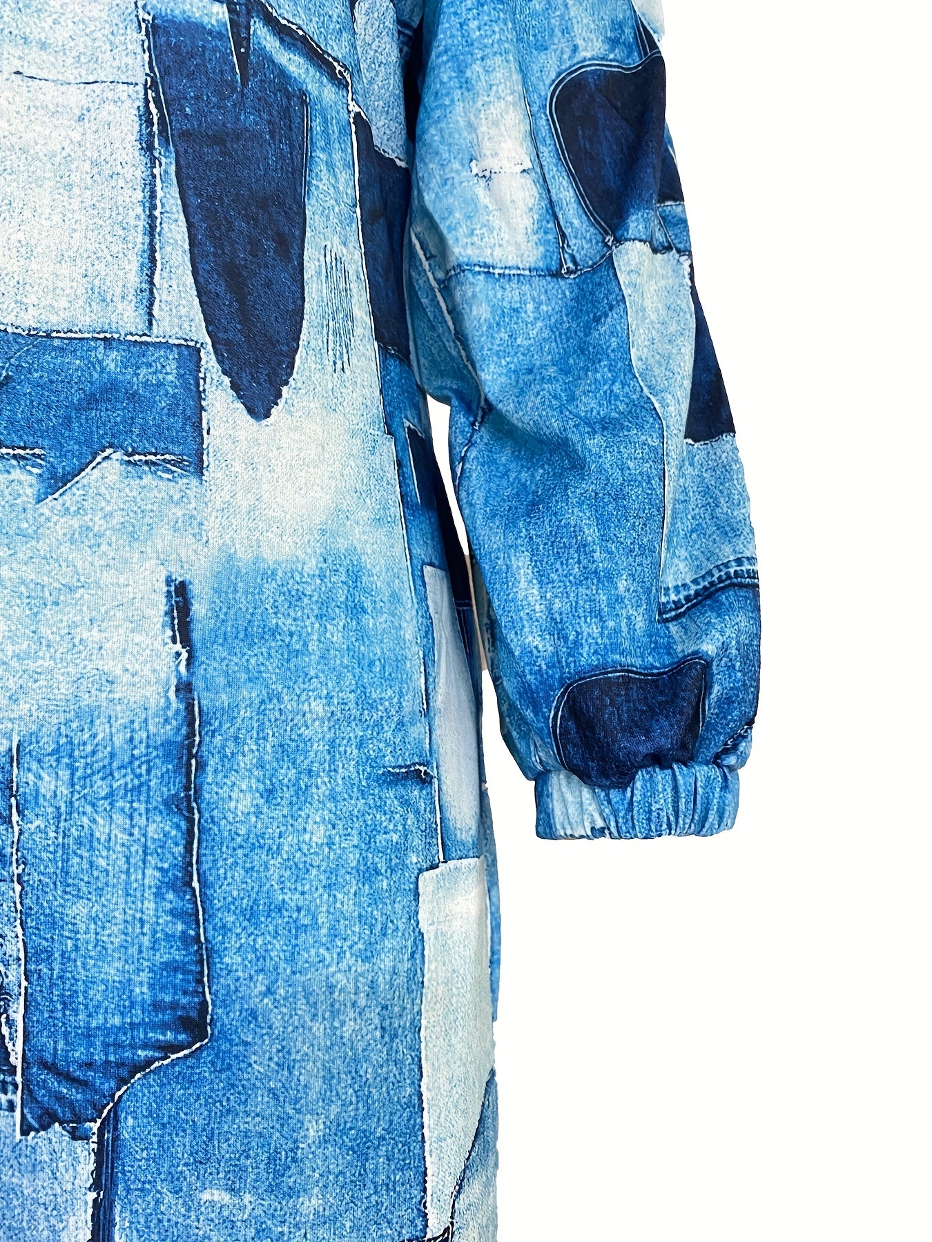 Patchwork Print Off Shoulder Jumpsuit