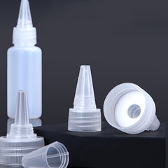 6pcs Empty Dropper Bottles 10ml 20ml 30ml Plastic Squeeze Bottle With Safety Cap