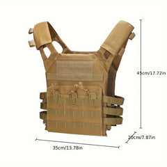 Adjustable 600D Airsoft Vest Lightweight Outdoor Safety Protection