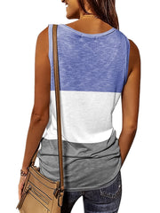 Women's V-Neck Sleeveless Tank Top for Summer