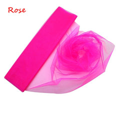 Transparent Tulle Wedding Dress Element Flower Party Decoration Roll