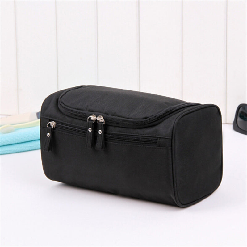 Waterproof Cosmetic Bag Travel Organizer for Toiletries Mill Sand Oxford Case