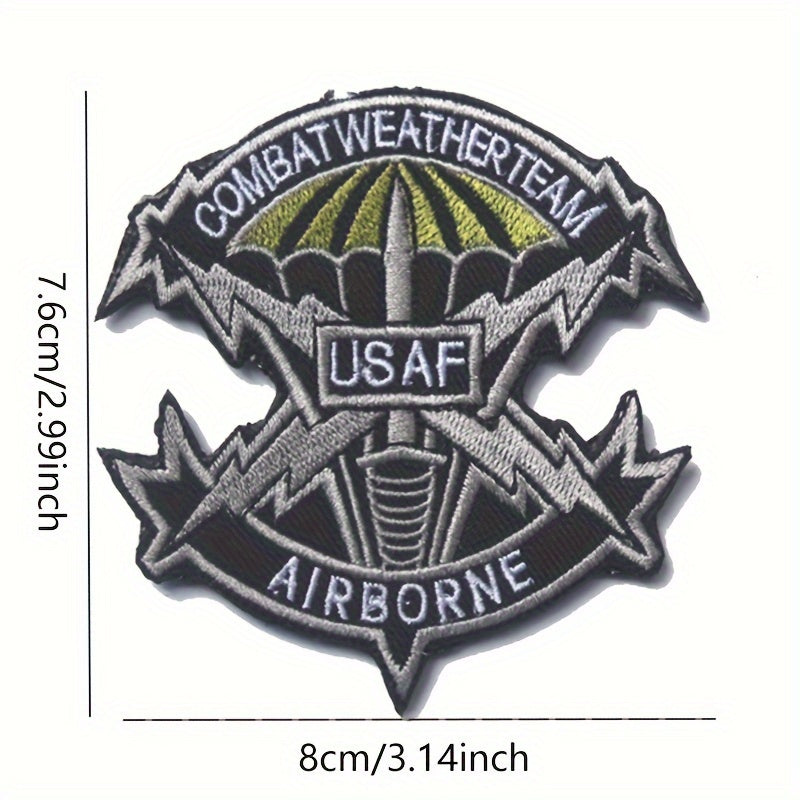 Airborne Series Patch Embroidered Morale Patches w/ Hook And Loop Fasteners