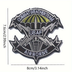 Airborne Series Patch Embroidered Morale Patches w/ Hook And Loop Fasteners