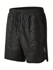 Quick Dry Camo Sport Shorts for Men Moisture Wicking Stretchy