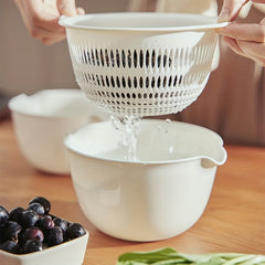 Household Double Layer Drain Basket for Easy Kitchen Cleaning