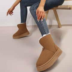 Women's Non slip Thickened Medium Tube Snow Boots