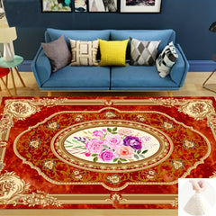 Boho Anti Fatigue Kitchen Vintage Absorbent Non Slip Rugs Flower Floor Mat