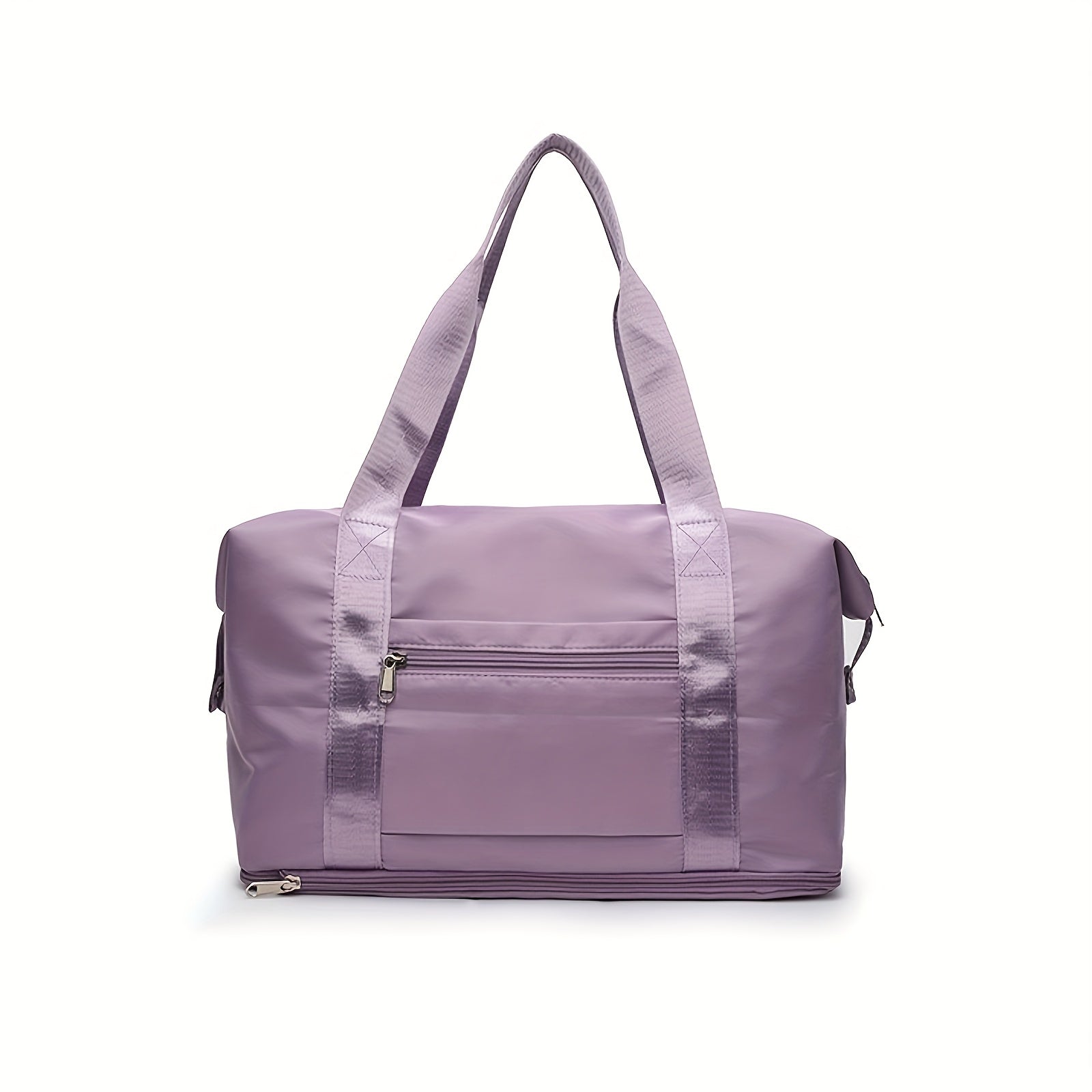 Purple Mommy Tote Bag Durable Travel Organizer for Diapers & Bottles
