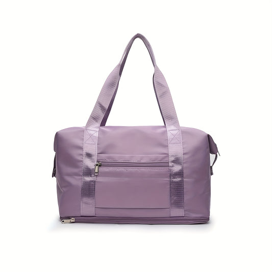 Purple Mommy Tote Bag Durable Travel Organizer for Diapers & Bottles