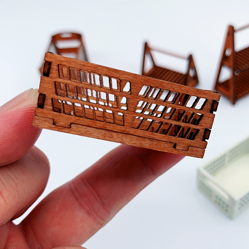 1:12 Dollhouse Mini Storage Basket Bread Food Dollhouse Decoration