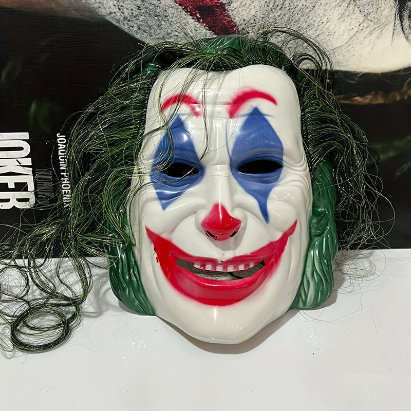 DC Joker Mask Realistic Clown Mask Halloween Carnival Horror Clown Mask
