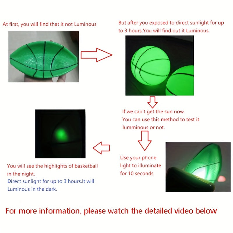 12 Glow In The Dark Mini Basketballs