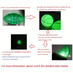 12 Glow In The Dark Mini Basketballs