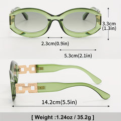 Men's Retro Oval Sunglasses for Street Photography