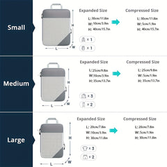 Compression Suitcases Packing Cubes Travel Organizer Handheld Clot...