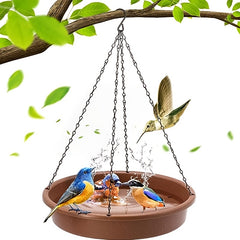 Hanging Bird Bath Feeder Tray Outdoor Waterer