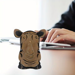 Wooden Desktop Glasses Storage Display Stand