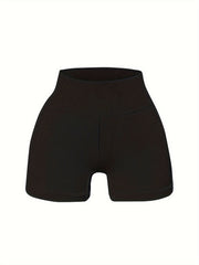 3pc High Waist Ribbed Yoga Biker Shorts Women's Activewear