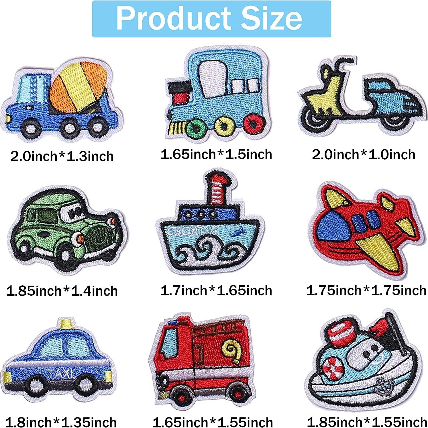 Car Series Embroidered Patch For Clothes