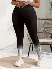 Ombre Print High Rise Leggings