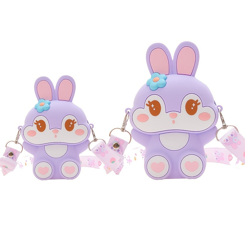 Cartoon Character Silicone Messenger Shoulder Bag
