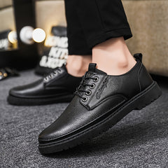 Men's Lace-up Derby Shoes for Business Formal Wedding Events