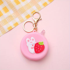 Cartoon Round Silicone Coin Purse Small Storage Bag