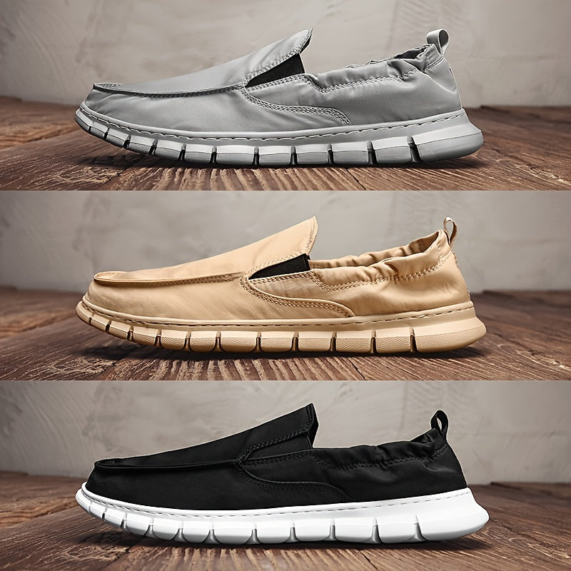 Men's Canvas Slip On Loafer Shoes Lightweight Breathable Sneakers