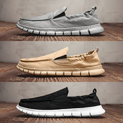 Men's Canvas Slip On Loafer Shoes Lightweight Breathable Sneakers
