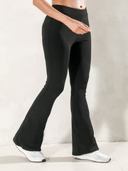 2pcs High Stretch Wide Leg Flared Yoga Pants