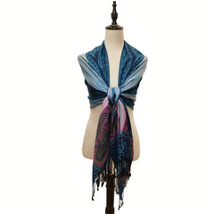 Vintage Cashew Print Scarf Polyester Scarves