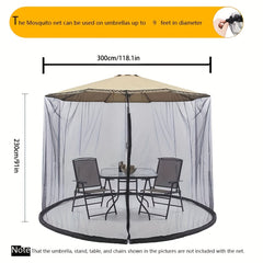 Outdoor Screen Hanging Tent Mosquito Net For Patio Umbrella