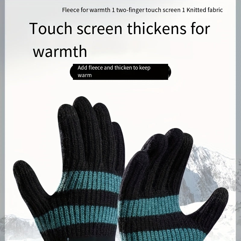 Men's Thick Fleece Winter Cycling Gloves