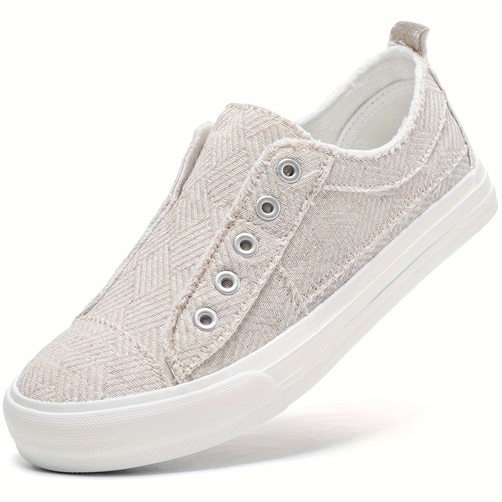 STQ Slip On Shoes Women Casual Canvas Shoes With Memory Foam