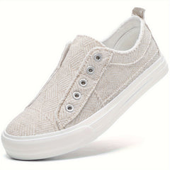STQ Slip On Shoes Women Casual Canvas Shoes With Memory Foam