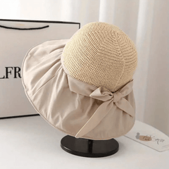 Bow Sunscreen Travel Beach Hat Summer Sun Hats