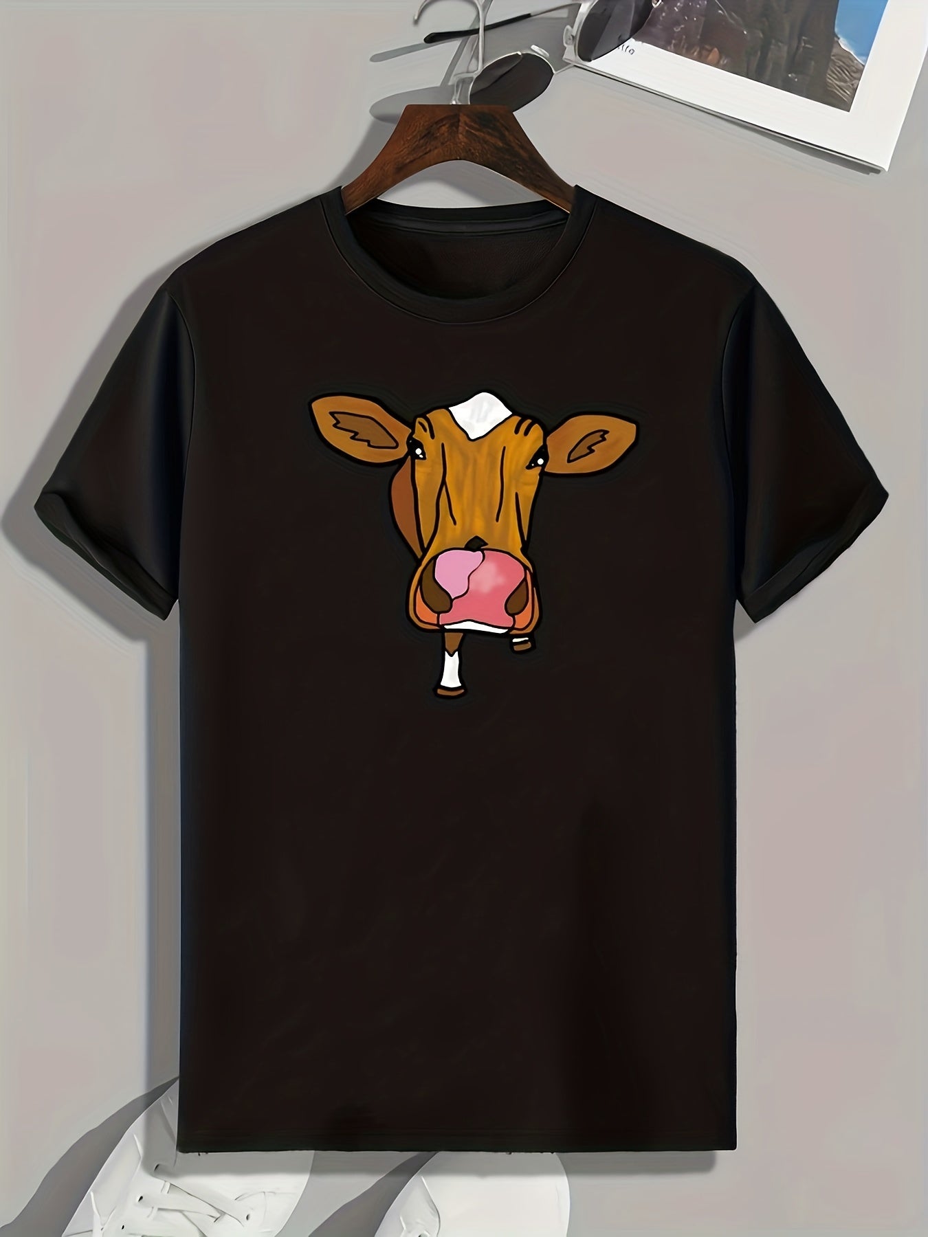Donkey Print Men's Graphic T-shirt for Summer