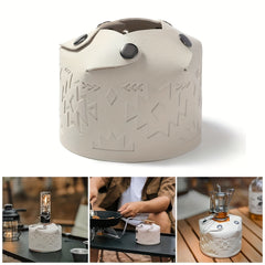 Protective Faux Leather Gas Tank Cover for Outdoor Camping