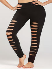 Ripped High Rise Fitness Leggings