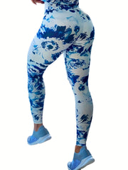 Tie Dye Print High Waist Yoga Legging Women's Activewear