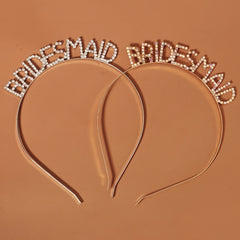 Rhinestone Bridesmaid Hairband Bridal Shower