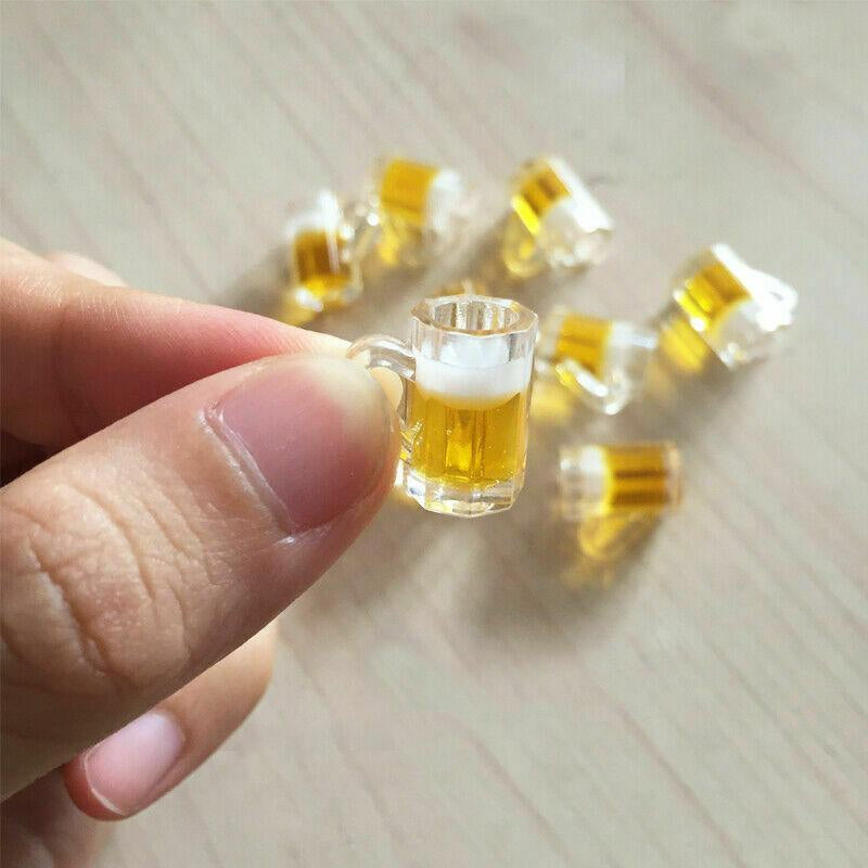 3pcs Mini Cup Doll House Kitchen Drink Model Wine Glass Decoration