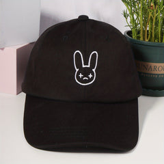 Rabbit Embroidery Baseball Cap Adjustable Sun Hat Lightweight Dad Hat