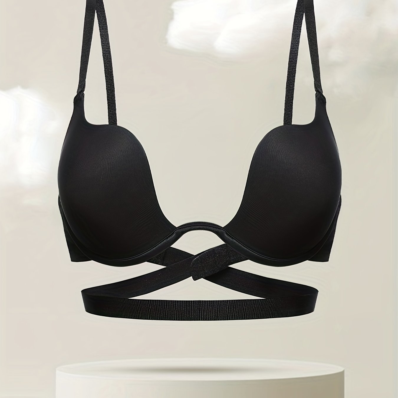 Solid Scoop Bra Women's T Shirt Bra Lingerie